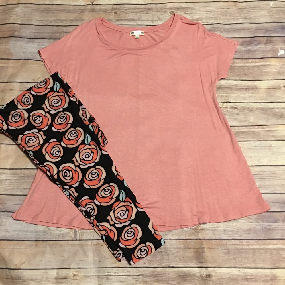 🎉 Dusty Rose Short Sleeve Crew Neck Top